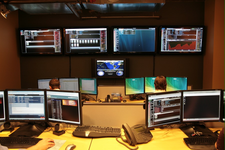 A network operations centre (NOC)