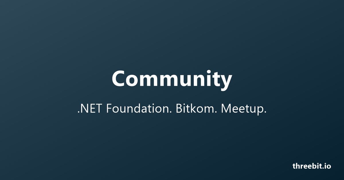 The community ThreeB IT shows up in: a reading list