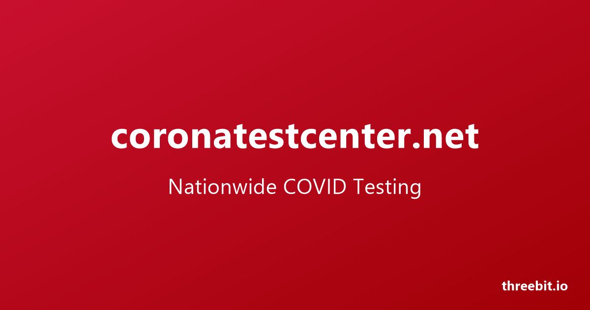 Two weeks, nationwide: how we built coronatestcenter.net