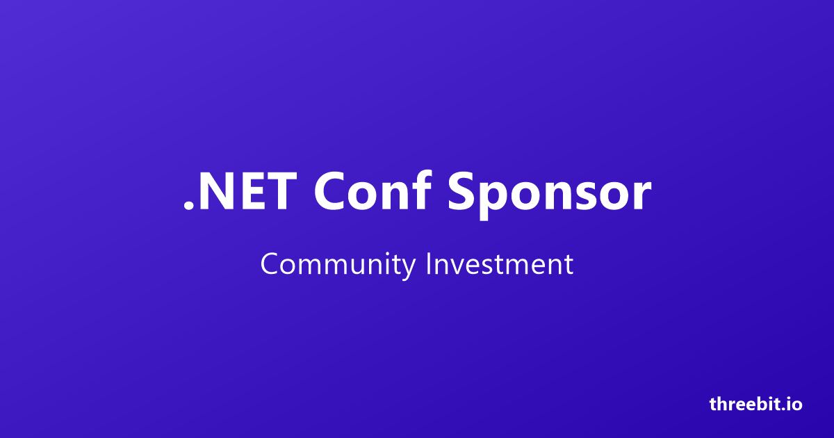 .NET Conf 2020: ThreeB IT as community sponsor + the interview