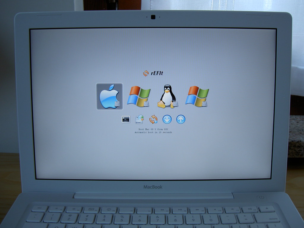 A laptop on a desk